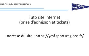 Tuto pour inscription et adhésion